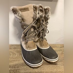 Eddie Bauer Hunt Pac Deluxe Women’s winter Boot - Stone color